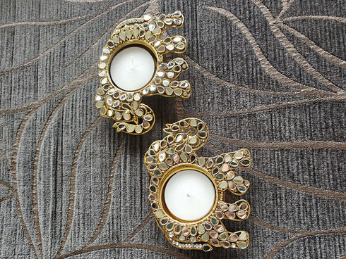 Elephant Diya Set (Pair of 2) - Accessory